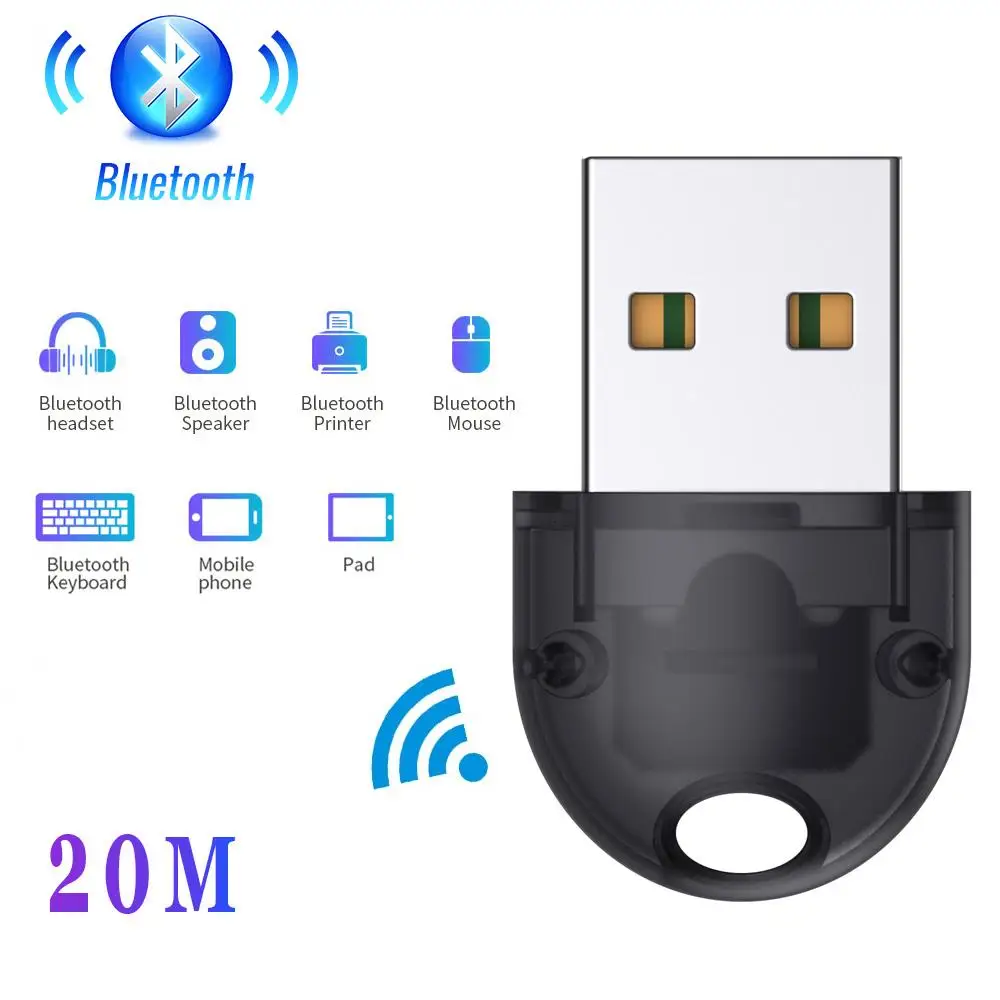 USB Wireless BluetoothV5.0 Audio Receiver Transmitter Adapter LED Work Indicator With Automatic Memory Function for PC Computer
USB Wireless BluetoothV5.0 Audio Receiver Transmitter Adapter LED Work Indicator With Automatic Memory Function for PC Computer