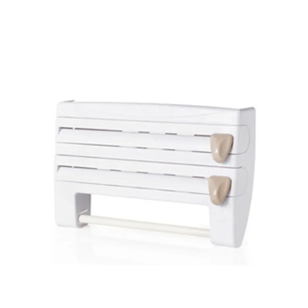 Portable Kitchen Cling Film Sauce Bottle Storage Rack Container Paper Towel Holder with Cutting Blades Home Kitchen Supplies 
Portable Kitchen Cling Film Sauce Bottle Storage Rack Container Paper Towel Holder with Cutting Blades Home Kitchen Supplies