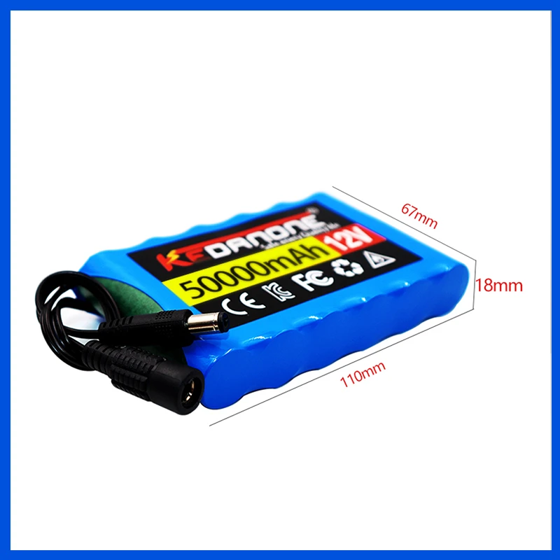 New Portable 3S2P 12V 50000mah Rechargeable Li-Ion Battery, For LED Lamp Light Backup Powe Etc+ Charger
New Portable 3S2P 12V 50000mah Rechargeable Li-Ion Battery, For LED Lamp Light Backup Powe Etc+ Charger