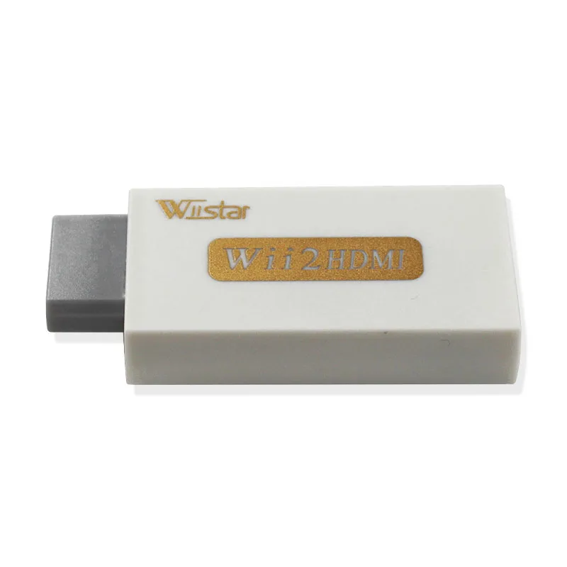 Wiistar розничная продажа белый для Wii to HDMI Wii2HDMI адаптер конвертер байпас поддержка