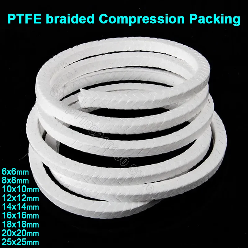 ПТФЭ плетеная компрессионная прокладка 6-25 мм
ПТФЭ плетеная компрессионная прокладка 6-25 мм