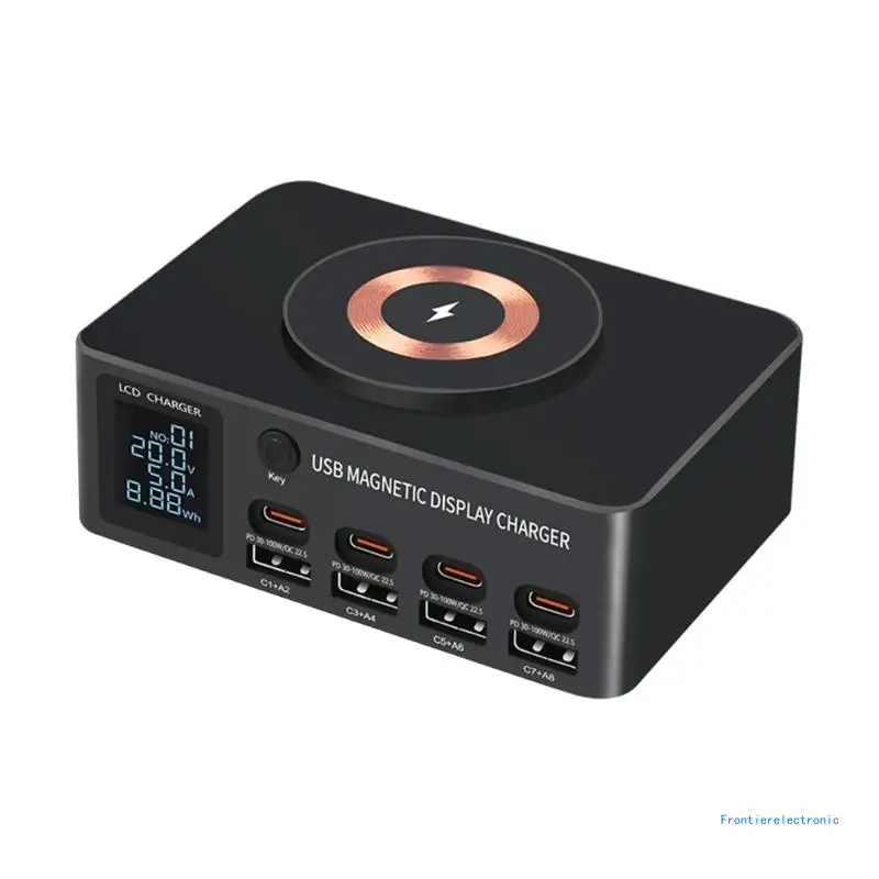 140W 9 Ports Wireless Charging Station with 4 USB A Ports and 4 Type C Ports DropShipping
140W 9 Ports Wireless Charging Station with 4 USB A Ports and 4 Type C Ports DropShipping