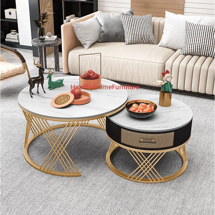 Luxury Slate Round Coffee Table Combination Living Room Home Nordic Minimalist Modern Small Apartment Marble Creative Art Table
Luxury Slate Round Coffee Table Combination Living Room Home Nordic Minimalist Modern Small Apartment Marble Creative Art Table