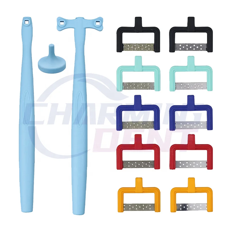 New dental interproximal enamel reduction kit manual strips /Teeth polishing blades IPR reciprocating stripping kit orthodontics
New dental interproximal enamel reduction kit manual strips /Teeth polishing blades IPR reciprocating stripping kit orthodontics