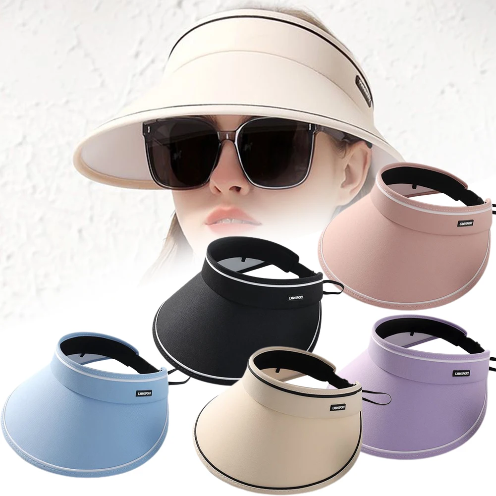 Women Visor Sun Hats Outdoor Large Brim Sunscreen Cap Enlarged Brim Sun Hat Adjustable Cap Fashion Summer Beach Hat
Women Visor Sun Hats Outdoor Large Brim Sunscreen Cap Enlarged Brim Sun Hat Adjustable Cap Fashion Summer Beach Hat