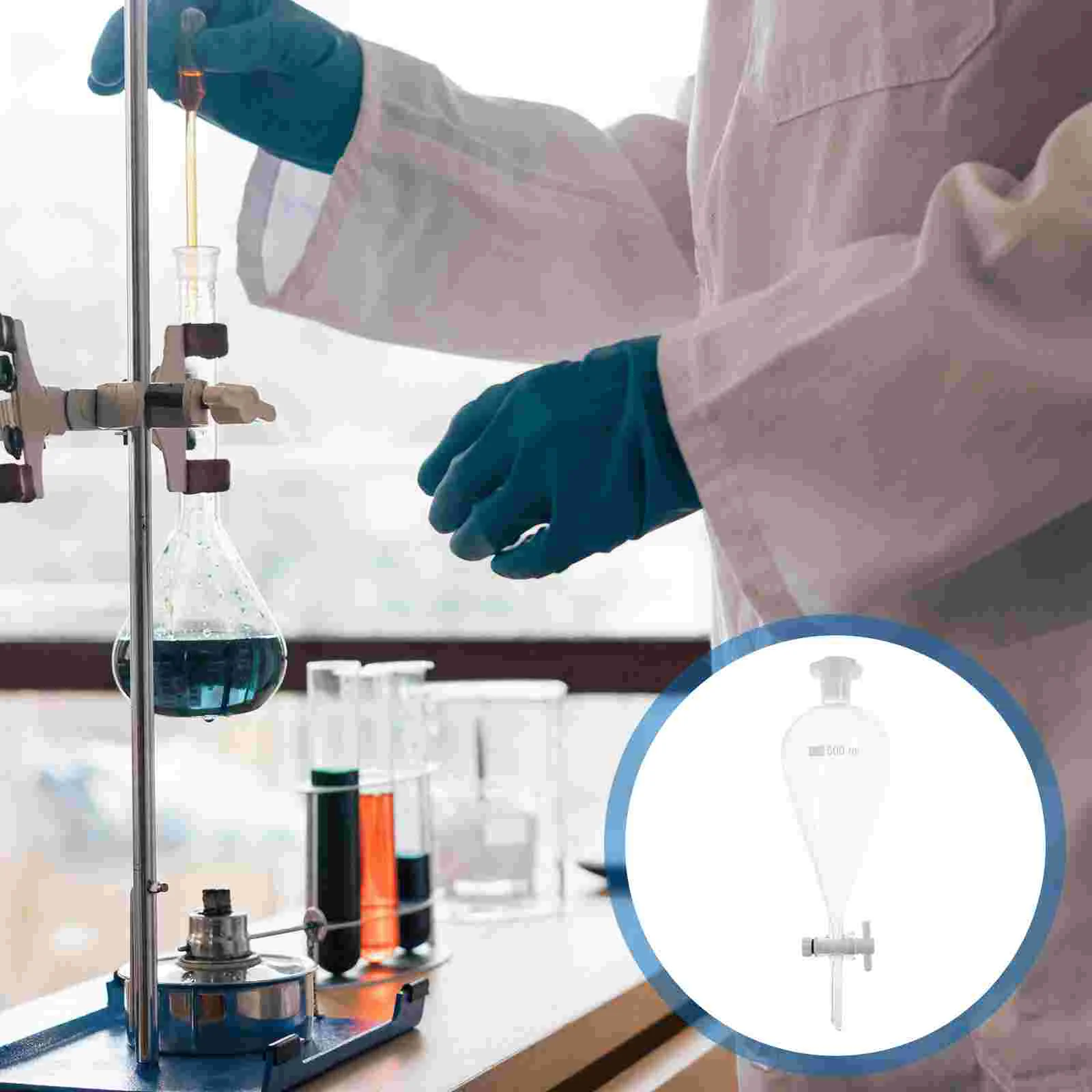 Funnel Separatory Separating Lab Funnels Separation Stand Conical Laboratory Borosilicate Flask Labs Experiment 500Ml Stopcock
Funnel Separatory Separating Lab Funnels Separation Stand Conical Laboratory Borosilicate Flask Labs Experiment 500Ml Stopcock