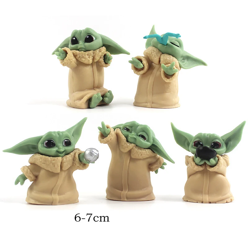 5PCS Baby Yoda Grogu Mandalorian Action Figure Toys 5-7cm Yoda Baby Action Toys Star Wars Figuras Hot Kids Toys Xmas Gifts
5PCS Baby Yoda Grogu Mandalorian Action Figure Toys 5-7cm Yoda Baby Action Toys Star Wars Figuras Hot Kids Toys Xmas Gifts