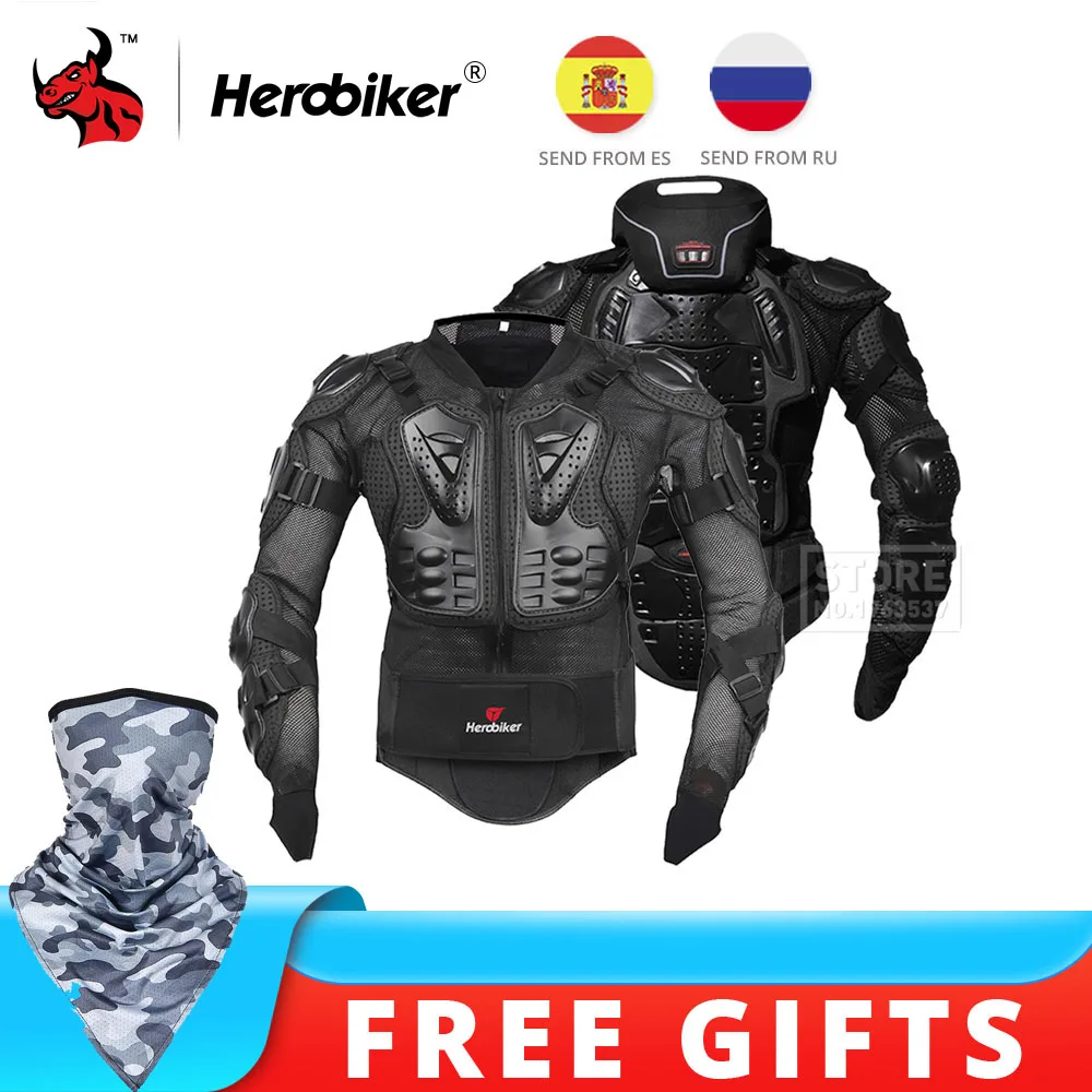 HEROBIKER Motorcycle Full Body Armor Motorcycle Armor Protection Racing Body Protector Jacket Motocross With Neck Protector
HEROBIKER Motorcycle Full Body Armor Motorcycle Armor Protection Racing Body Protector Jacket Motocross With Neck Protector