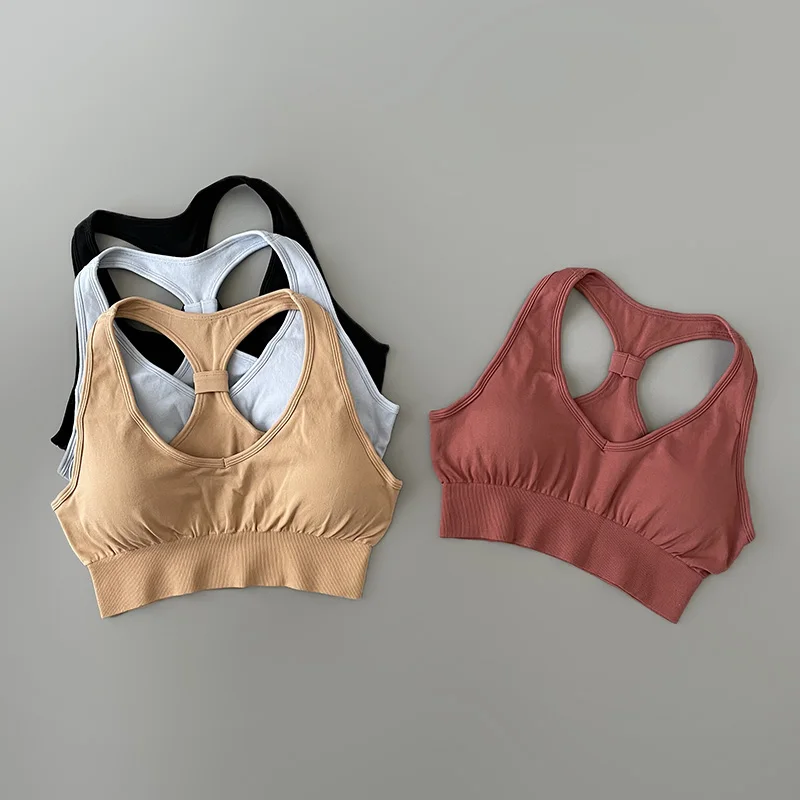 Sports Bra For Women Push Up Strappy Back Crop Tops Solid Wirefree Yoga Bra Top Padded Running Gym Workout Active Wear
Sports Bra For Women Push Up Strappy Back Crop Tops Solid Wirefree Yoga Bra Top Padded Running Gym Workout Active Wear