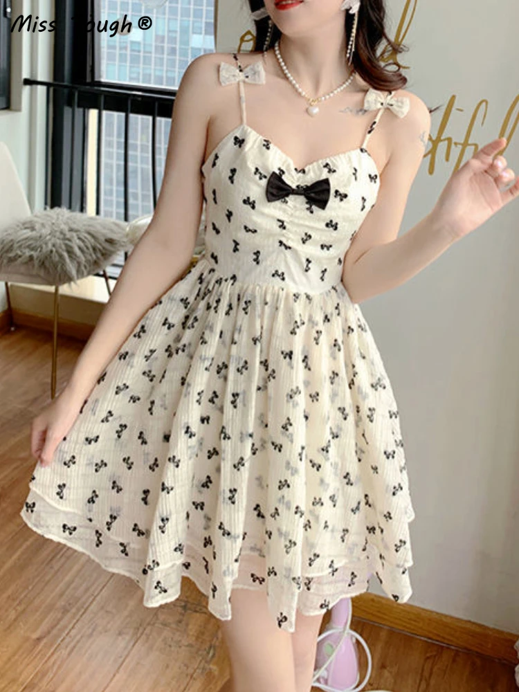 Elegant Sweet Sexy Dress Women Desinger Bow Party Mini Dresses Female High Waist Korean Fashion Casual Strap Dress 2022 Summer
Elegant Sweet Sexy Dress Women Desinger Bow Party Mini Dresses Female High Waist Korean Fashion Casual Strap Dress 2022 Summer