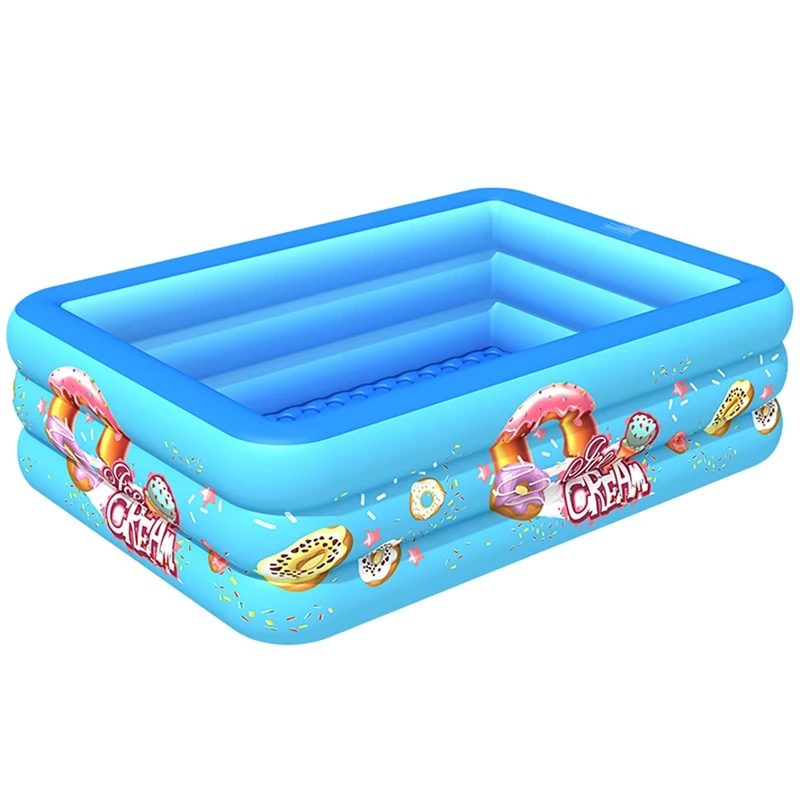 

Inflatable Pool for Kids Family Kiddie Pool with Splash Swimming Pools Above Ground Backyard Garden Summer Water Party