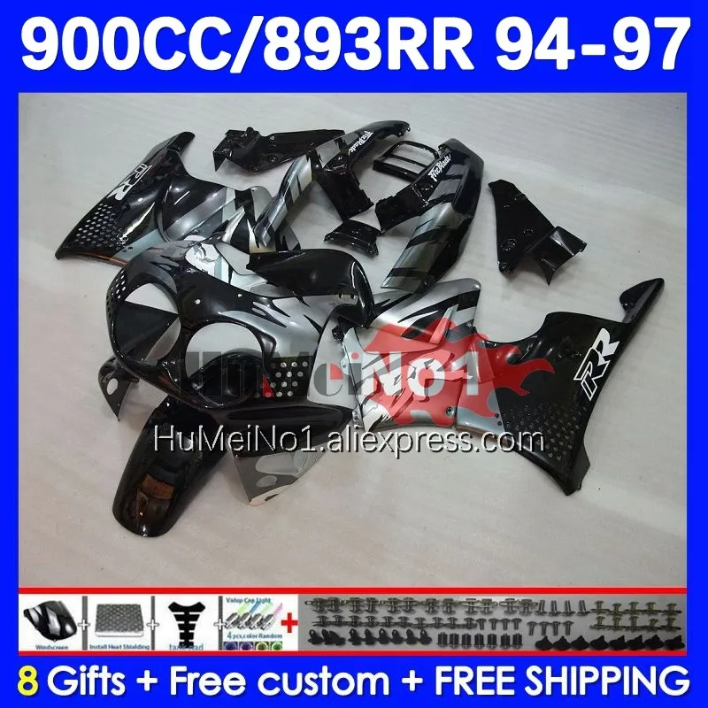 Body For HONDA CBR 893RR CBR 893 CBR900 CBR893 RR 98No.37 CBR900RR CBR893RR black glossy 94 95 96 97 1994 1995 1996 1997 Fairing
Body For HONDA CBR 893RR CBR 893 CBR900 CBR893 RR 98No.37 CBR900RR CBR893RR black glossy 94 95 96 97 1994 1995 1996 1997 Fairing