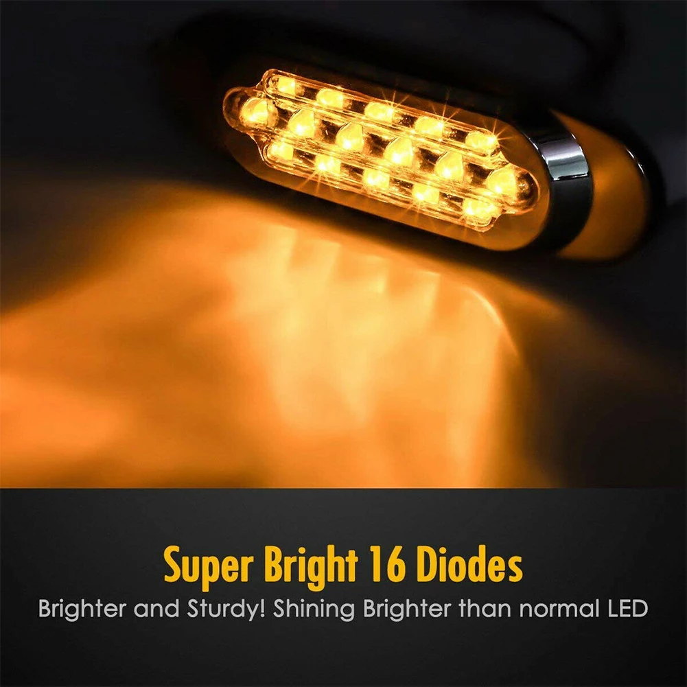 Accessories Marker Lights Chrome Housing Clearance Light Oval Side Marker Trailer Truck 16.5cm X 5.5cm X 2.4cm
Accessories Marker Lights Chrome Housing Clearance Light Oval Side Marker Trailer Truck 16.5cm X 5.5cm X 2.4cm