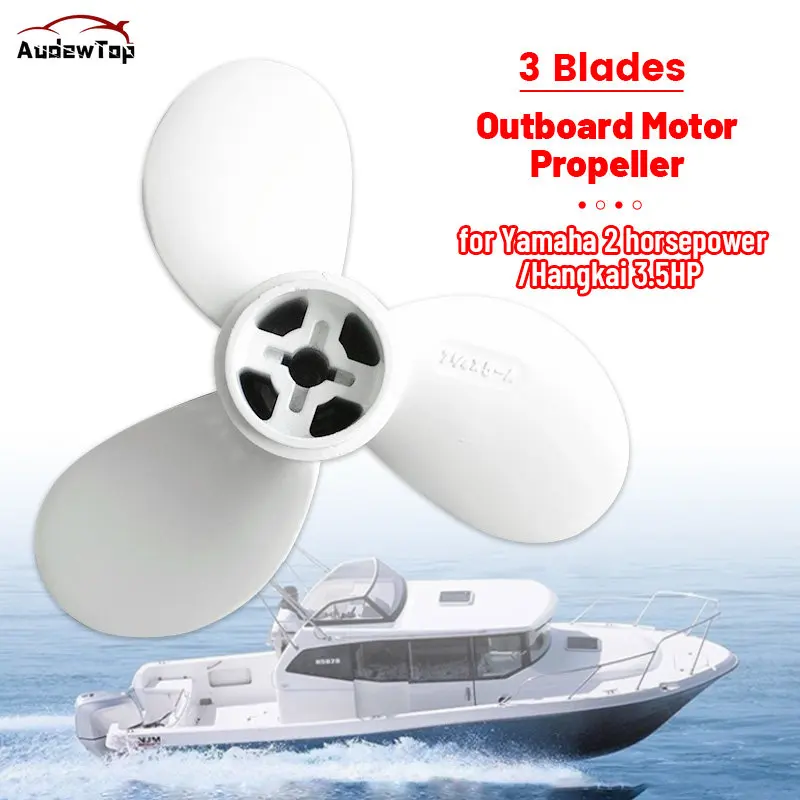 Пропеллер моторный из алюминиевого сплава, 3 лопасти, л.с., пропеллер для лодки, подвесной Пропеллер для Yamaha, 2 лошадиных сил, прочный пропеллер 
Пропеллер моторный из алюминиевого сплава, 3 лопасти, л.с., пропеллер для лодки, подвесной Пропеллер для Yamaha, 2 лошадиных сил, прочный пропеллер