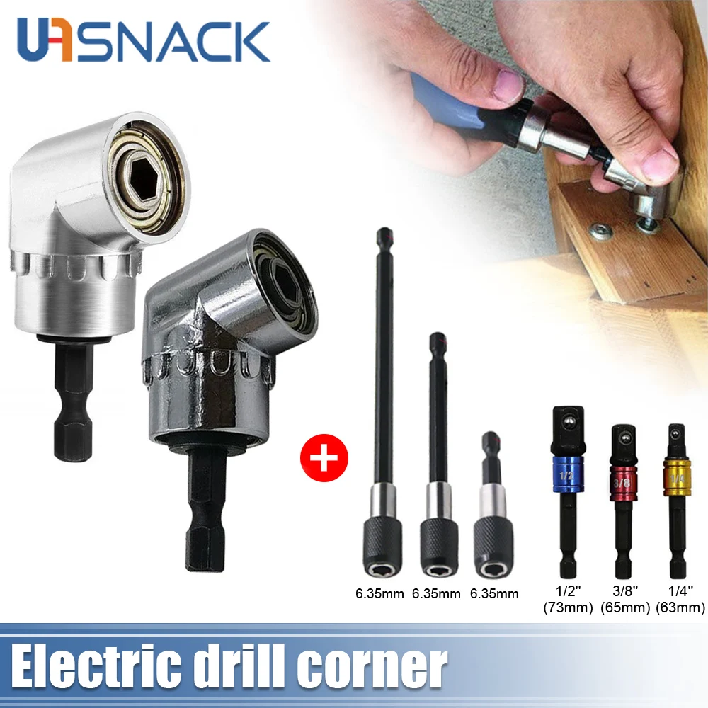 105 Angle Screwdriver Set Socket Holder Adapter Adjustable Bits Drill Bit Angle Screw Driver Tool 1/4'' Hex Bit Socket Tools 
105 Angle Screwdriver Set Socket Holder Adapter Adjustable Bits Drill Bit Angle Screw Driver Tool 1/4'' Hex Bit Socket Tools