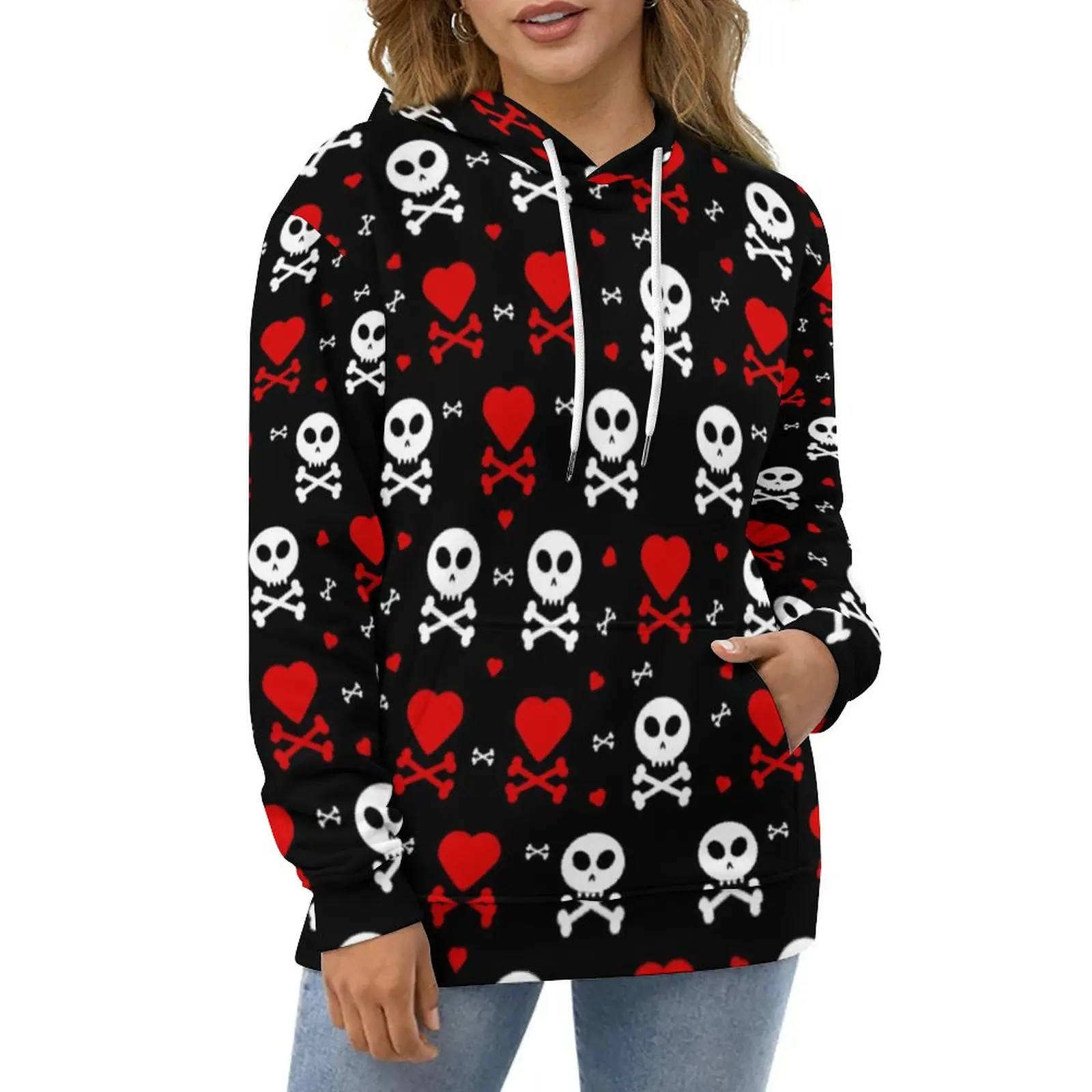 Skull Hearts Hoodies Spring Funny Crossbones Korean Fashion Oversized Hoodie Unisex Long Sleeve Funny Graphic Casual Sweatshirts
Skull Hearts Hoodies Spring Funny Crossbones Korean Fashion Oversized Hoodie Unisex Long Sleeve Funny Graphic Casual Sweatshirts