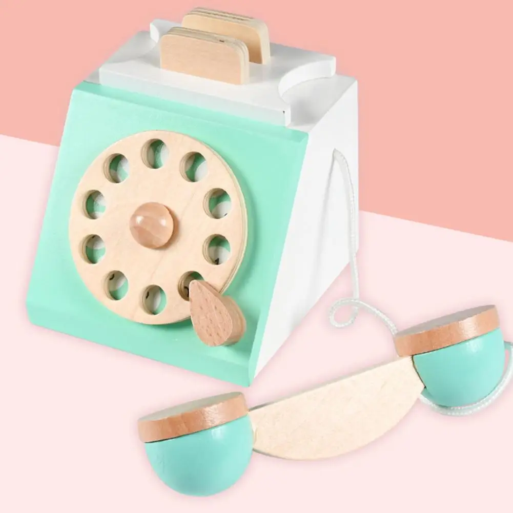 Деревянный Вращающийся телефон с закругленными углами, тонкая работа, обучение коммуникации, игрушка для ролевых игр, телефон для детей
Деревянный Вращающийся телефон с закругленными углами, тонкая работа, обучение коммуникации, игрушка для ролевых игр, телефон для детей