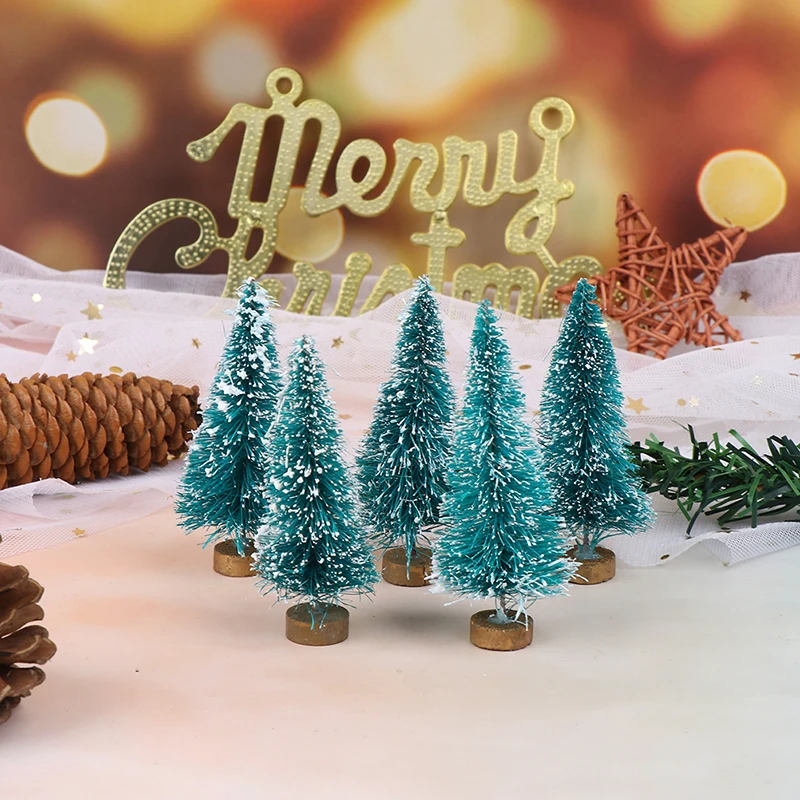 

5 шт., 1:12 миниатюрная Рождественская елка для кукольного домика, 2022, самые популярные подарки на Новый год по самой низкой цене