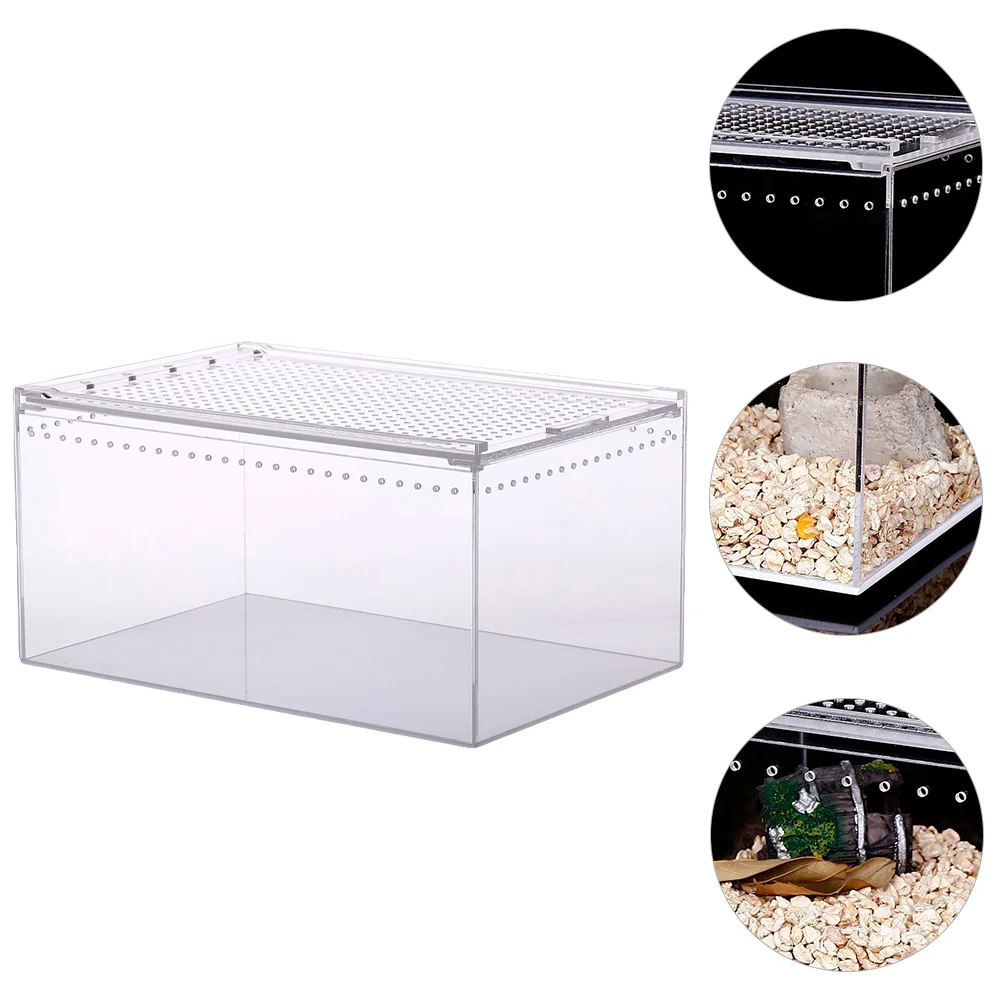 Reptile Box Tank Breeding Terrarium Snake Feeding Enclosure Turtle Cage Spiderhabitat Hermit Crab Clearstorage Aquariums Snail
Reptile Box Tank Breeding Terrarium Snake Feeding Enclosure Turtle Cage Spiderhabitat Hermit Crab Clearstorage Aquariums Snail