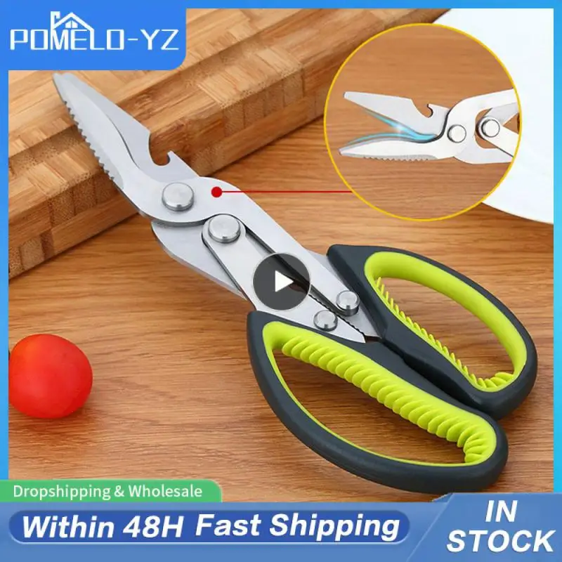 Can Open Walnuts Non-slip Scissors Sharp Non-slip Kitchen Scissors Multifunctional Multipurpose Scissors Durable Kitchenware
Can Open Walnuts Non-slip Scissors Sharp Non-slip Kitchen Scissors Multifunctional Multipurpose Scissors Durable Kitchenware