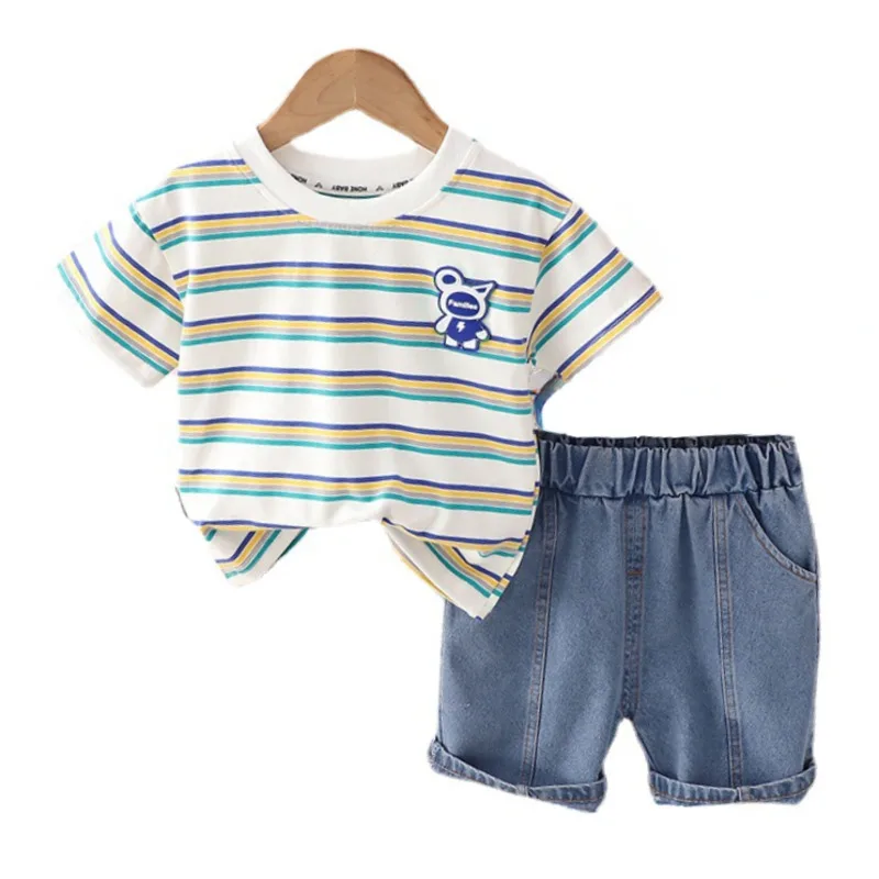 New Summer Baby Girls Clothes Suit Children Boys Striped T-Shirt Shorts 2Pcs/Sets Infant Toddler Casual Costume Kids Tracksuits
New Summer Baby Girls Clothes Suit Children Boys Striped T-Shirt Shorts 2Pcs/Sets Infant Toddler Casual Costume Kids Tracksuits