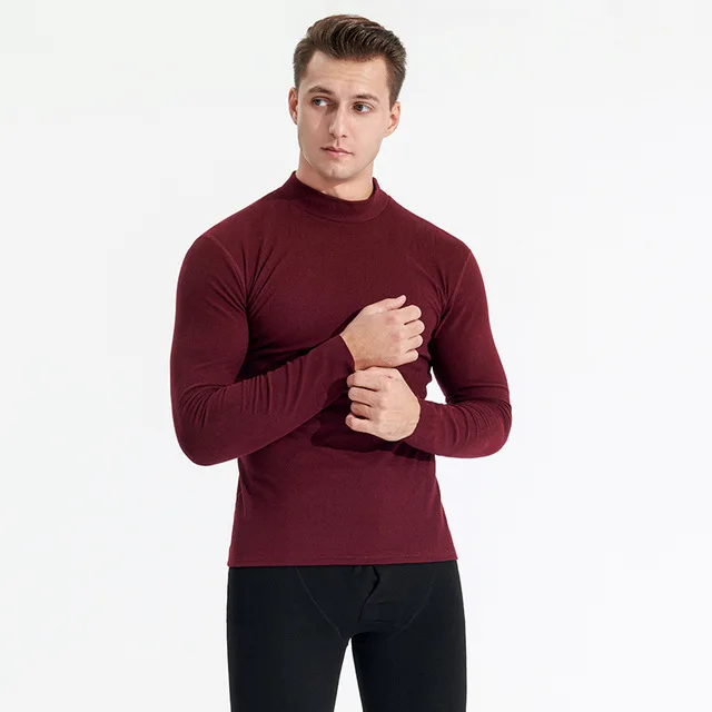 2022 Men's Winter T-Shirt Long Sleeve Thermal Underwear Solid Color Thin Fleece
2022 Men's Winter T-Shirt Long Sleeve Thermal Underwear Solid Color Thin Fleece