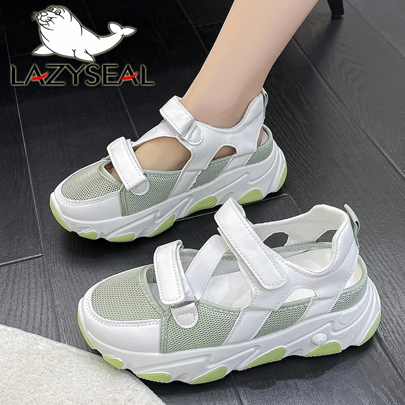 LazySeal Breathable Hook & Loop Sneakers Women Platform Shoes Air Mesh Chunky Sole Shoes Women Ladies Walking Footwear
LazySeal Breathable Hook & Loop Sneakers Women Platform Shoes Air Mesh Chunky Sole Shoes Women Ladies Walking Footwear