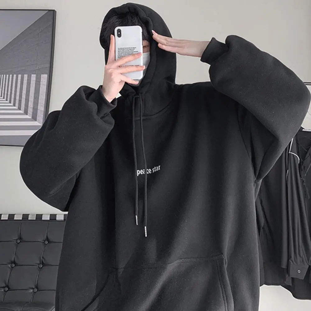 New Pullover Hoodie Stretchy Men Plush Lined Letter Print Pullover Hoodie Long Sleeve Shrinkable Cuffs Men Sweatshirt Streetwear
New Pullover Hoodie Stretchy Men Plush Lined Letter Print Pullover Hoodie Long Sleeve Shrinkable Cuffs Men Sweatshirt Streetwear