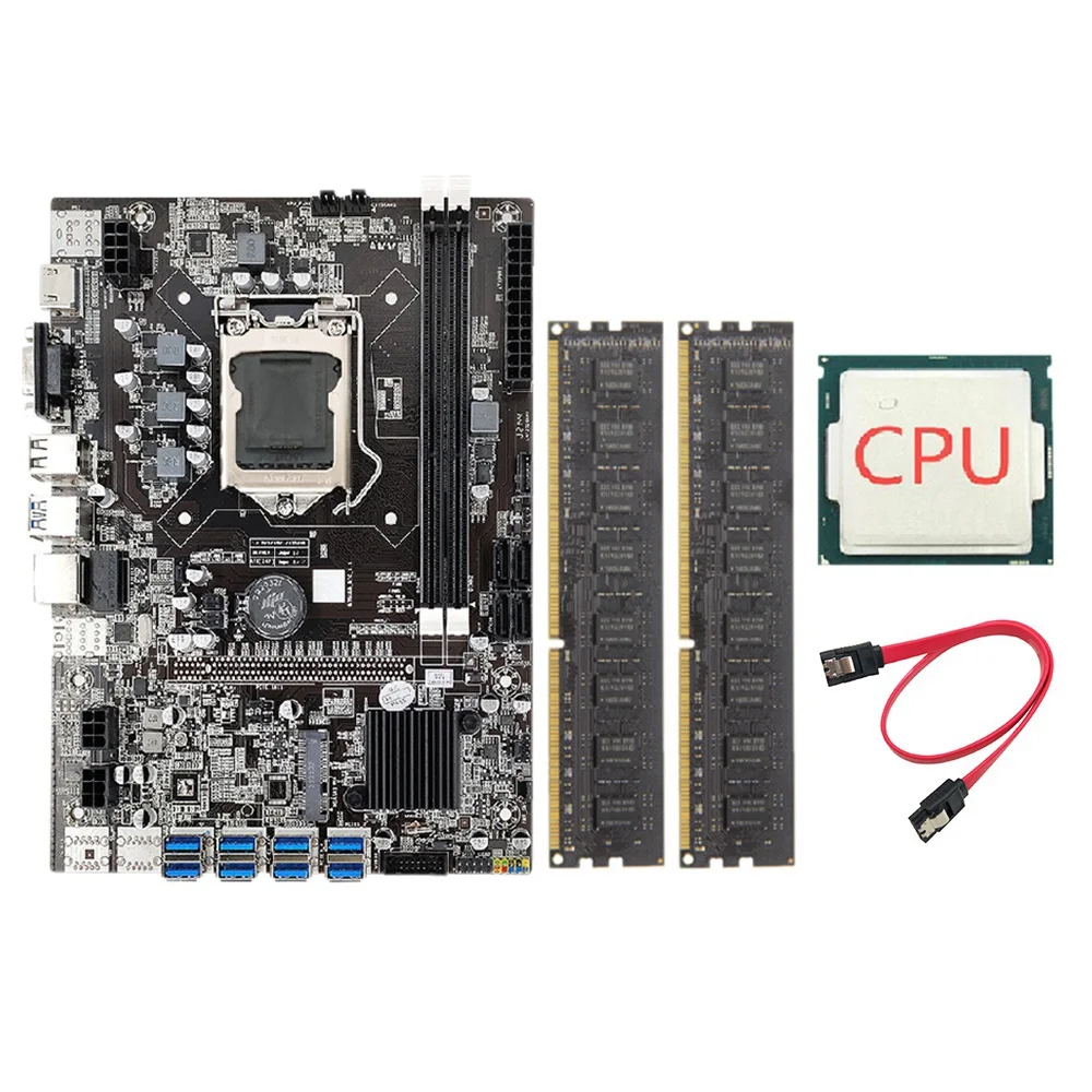 Материнская плата для майнинга B75 ETH + ЦП + кабель SATA + 2x4G DDR3 1600 МГц ОЗУ поддержка DDR3 B75 USB BTC материнская плата для майнинга
Материнская плата для майнинга B75 ETH + ЦП + кабель SATA + 2x4G DDR3 1600 МГц ОЗУ поддержка DDR3 B75 USB BTC материнская плата для майнинга