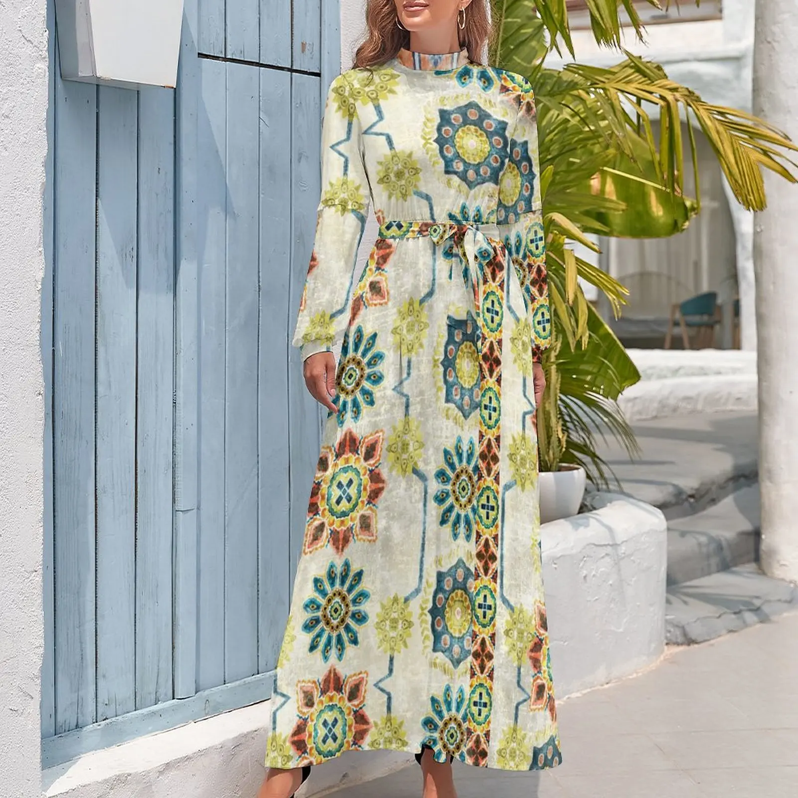 Green National Style Women's Long Sleeve Printing Floral Dress 2023 Summer Grace Sweet Clothing High Waiste A-line Vestidos
Green National Style Women's Long Sleeve Printing Floral Dress 2023 Summer Grace Sweet Clothing High Waiste A-line Vestidos