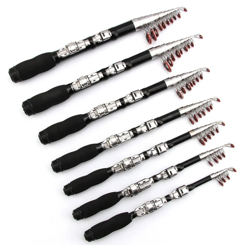 

Telescopic Fishing Rods Mini Hard Fishing Rod 1m-2.1m FRP Ice Fishing Rod River Lake Fishing Equipment Practical Tool