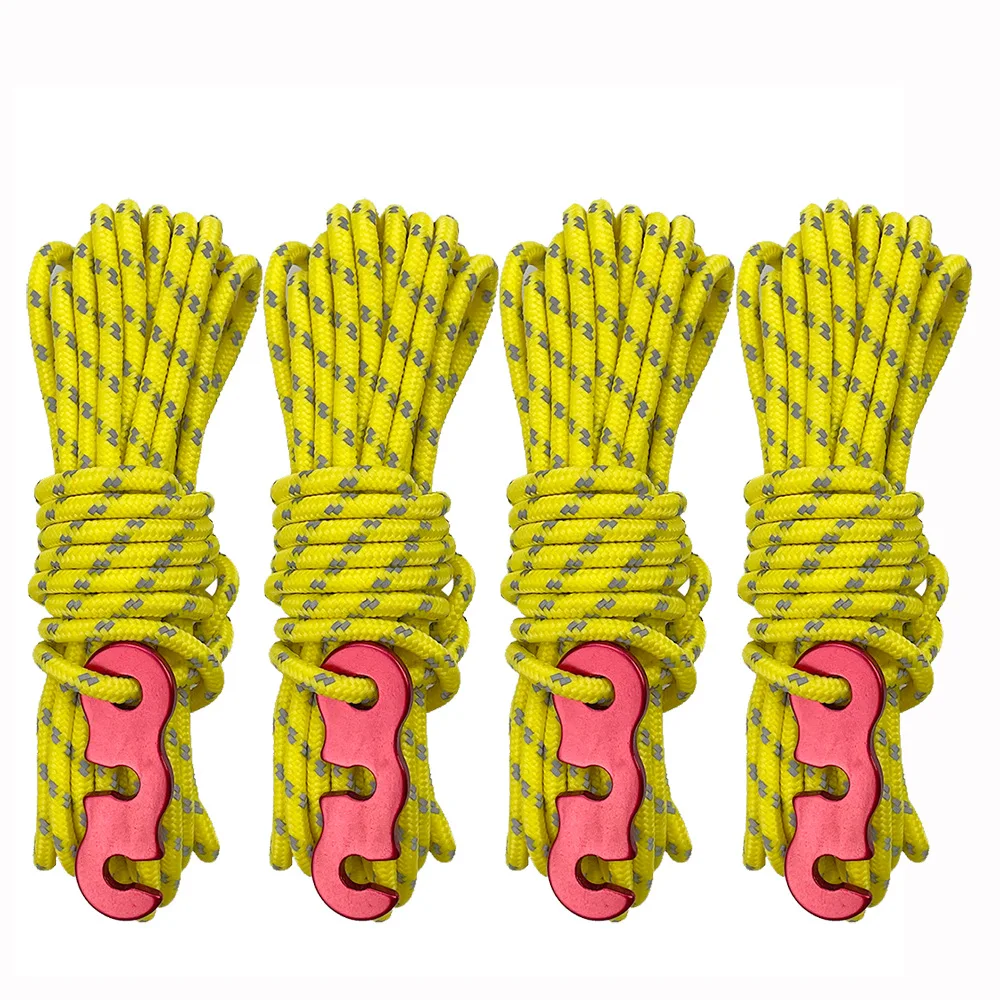 4/6PCS Reflective Tent Rope Guyline Tent Rope Camping Cord Paracord Lanyard for Outdoor Camping Hiking Tent Accessories
4/6PCS Reflective Tent Rope Guyline Tent Rope Camping Cord Paracord Lanyard for Outdoor Camping Hiking Tent Accessories