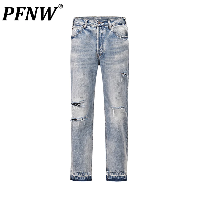 PFNW Autumn Men's High Street Ragged Edge Jeans Fashion Worn Out Avant-garde Versatile Anti-wrinkl Denim Pencil Pants 12Z1794
PFNW Autumn Men's High Street Ragged Edge Jeans Fashion Worn Out Avant-garde Versatile Anti-wrinkl Denim Pencil Pants 12Z1794