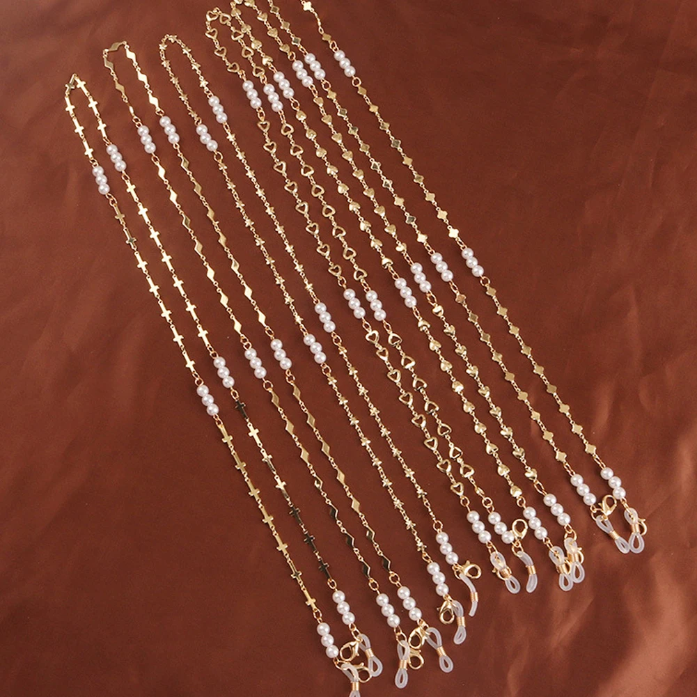 Fashion Pearl Mask Chains Glasses Chain For Women Retro Metal Sunglasses Lanyards Eyewear Cord Holder Neck Strap Dropshipping
Fashion Pearl Mask Chains Glasses Chain For Women Retro Metal Sunglasses Lanyards Eyewear Cord Holder Neck Strap Dropshipping