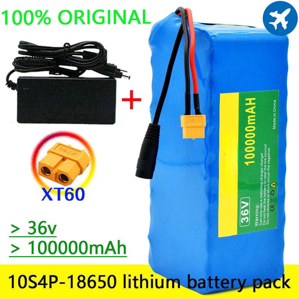 36V 10S4P 100Ah battery pack 1000W high power battery 42V100000mAh Ebike electric bicycle BMS 42v battery with xt60 plug+charger
36V 10S4P 100Ah battery pack 1000W high power battery 42V100000mAh Ebike electric bicycle BMS 42v battery with xt60 plug+charger