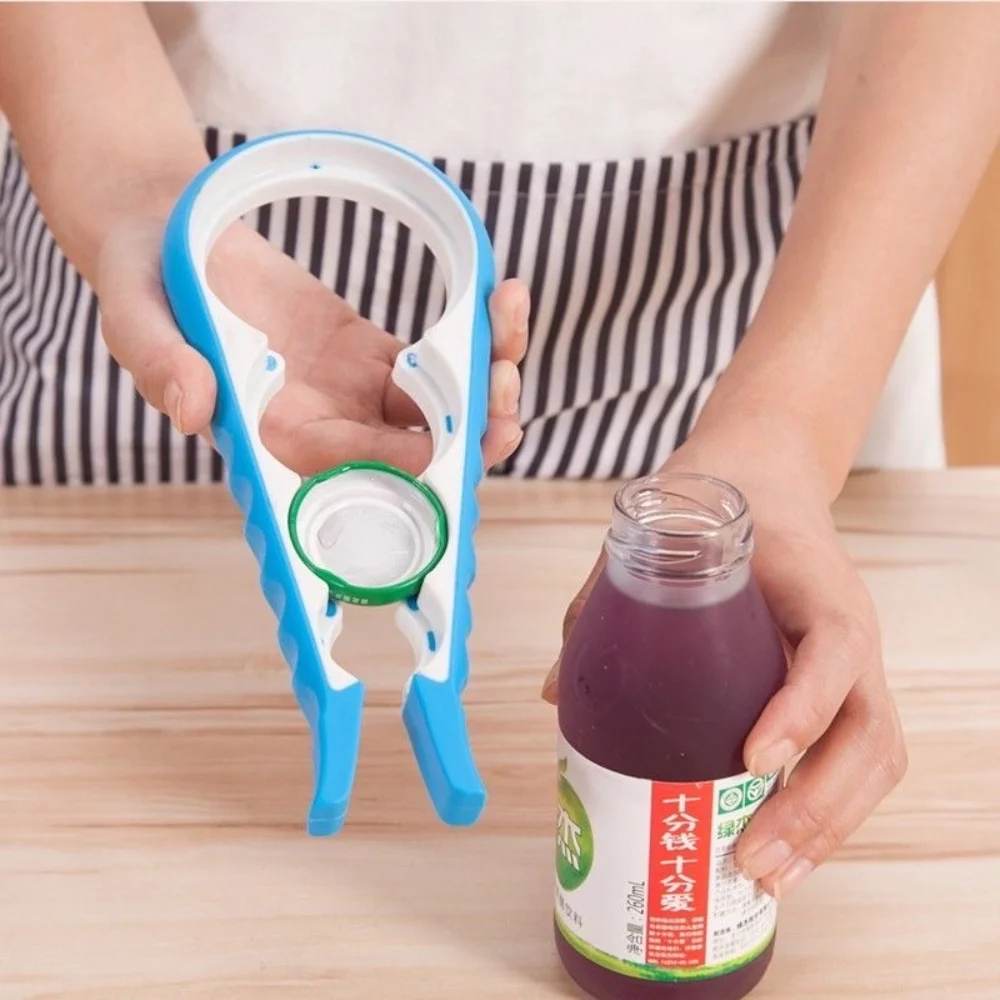 Multi-function 4 in 1 Jar Opener Screw Cap Bottle Opener with Silicone Handle Manual Nonslip Twist Cap Bottle Launcher
Multi-function 4 in 1 Jar Opener Screw Cap Bottle Opener with Silicone Handle Manual Nonslip Twist Cap Bottle Launcher