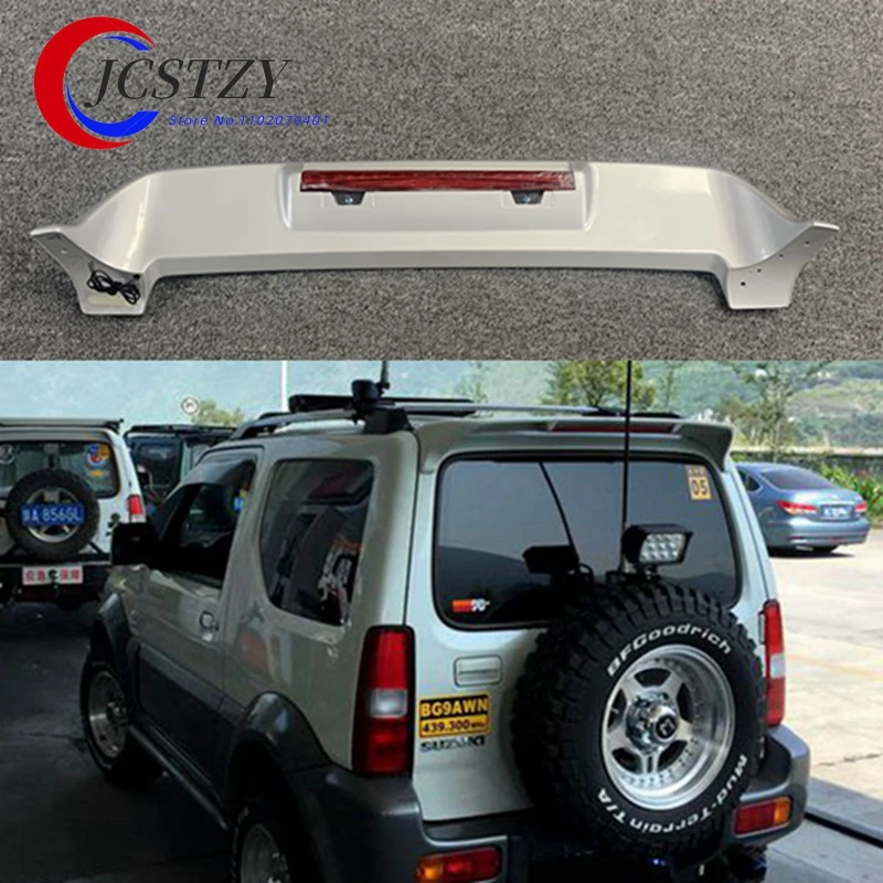 for Suzuki jimny spoiler with LED light High Quality ABS Material Car Rear Wing spoiler Primer Color 2007-2016
for Suzuki jimny spoiler with LED light High Quality ABS Material Car Rear Wing spoiler Primer Color 2007-2016