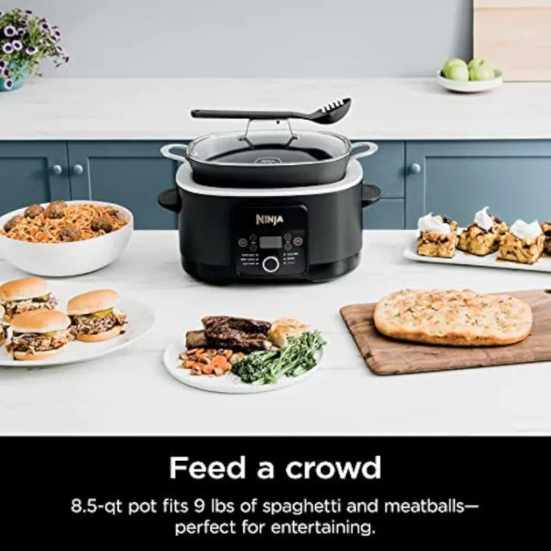 

Ninja MC1010 Foodi PossibleCooker PLUS - Sous Vide & Proof 6-in-1 Multi-Cooker, with 8.5 Quarts, Slow Cooker, Dutch Oven & More