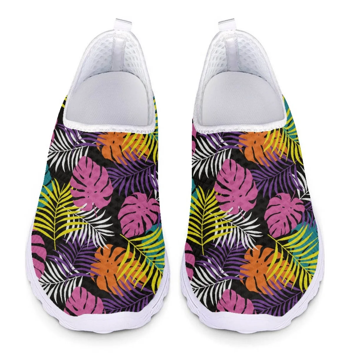 ELVISWORDS Tropical Monstera Pattern Ladies Breathable Mesh Sneakers Lightweight Slip-on Flats Women Outdoor Casual Loafers New
ELVISWORDS Tropical Monstera Pattern Ladies Breathable Mesh Sneakers Lightweight Slip-on Flats Women Outdoor Casual Loafers New