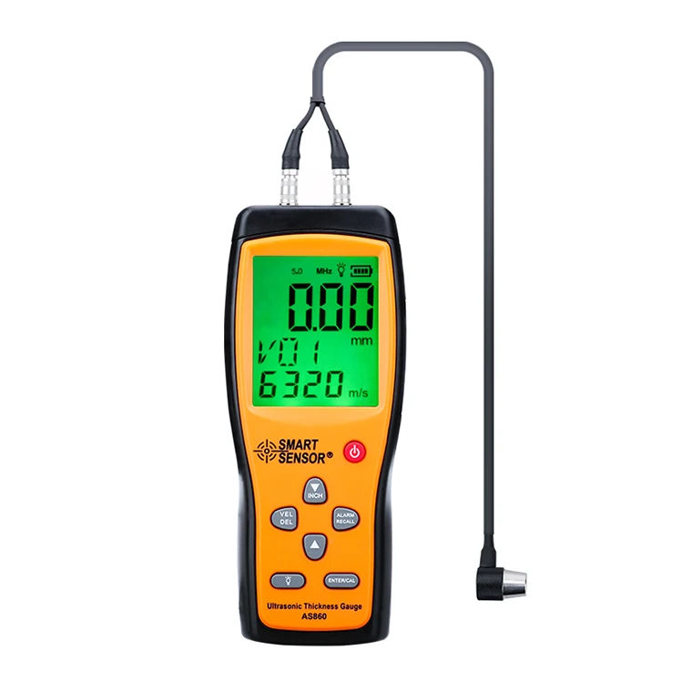 Smart Sensor AS860 Ultrasonic thickness gauge Digital steel sheet metal 300mm thick tester
Smart Sensor AS860 Ultrasonic thickness gauge Digital steel sheet metal 300mm thick tester