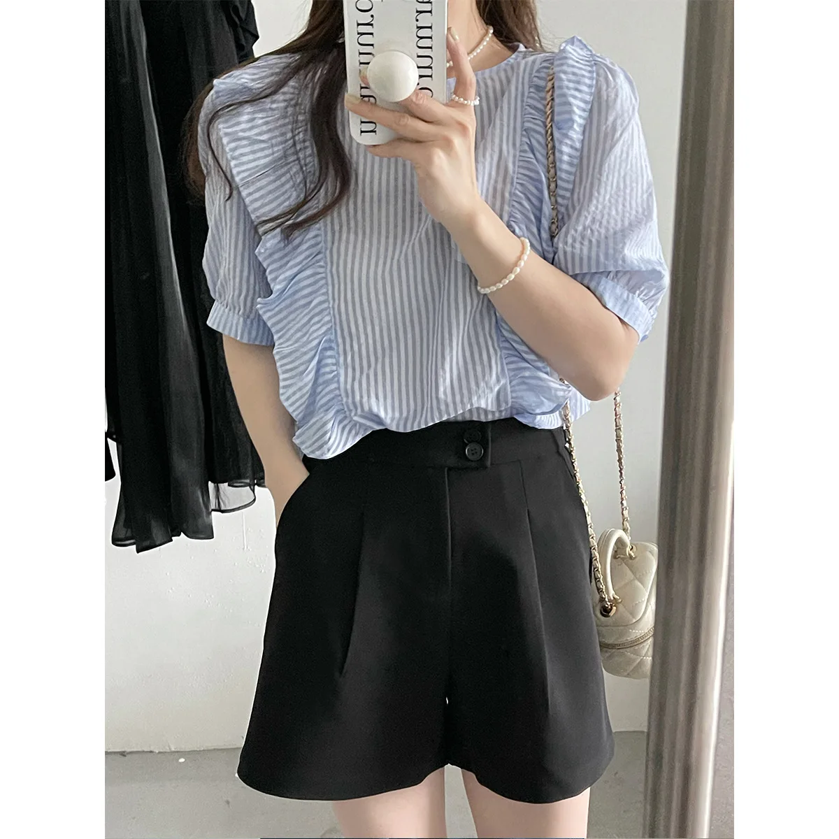 Blouse Women Summer 2022 Brief Vintage Striped Puff Sleeve White Light Blue Blusas Womens Tops And Blouses Dropshipping
Blouse Women Summer 2022 Brief Vintage Striped Puff Sleeve White Light Blue Blusas Womens Tops And Blouses Dropshipping