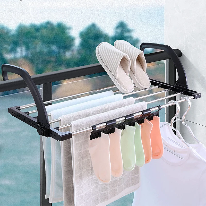 Balcony Drying Shoe Rack Foldable Window Diaper Drying Hanger Laundry Clothes Dryer with Sock Clips Outdoor Towel Storage Shelf
Balcony Drying Shoe Rack Foldable Window Diaper Drying Hanger Laundry Clothes Dryer with Sock Clips Outdoor Towel Storage Shelf