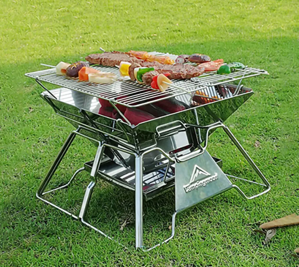 Portable Folding BBQ Grill Stove Campingmoon CampingBarbecue Stove skewers bakeware
Portable Folding BBQ Grill Stove Campingmoon CampingBarbecue Stove skewers bakeware