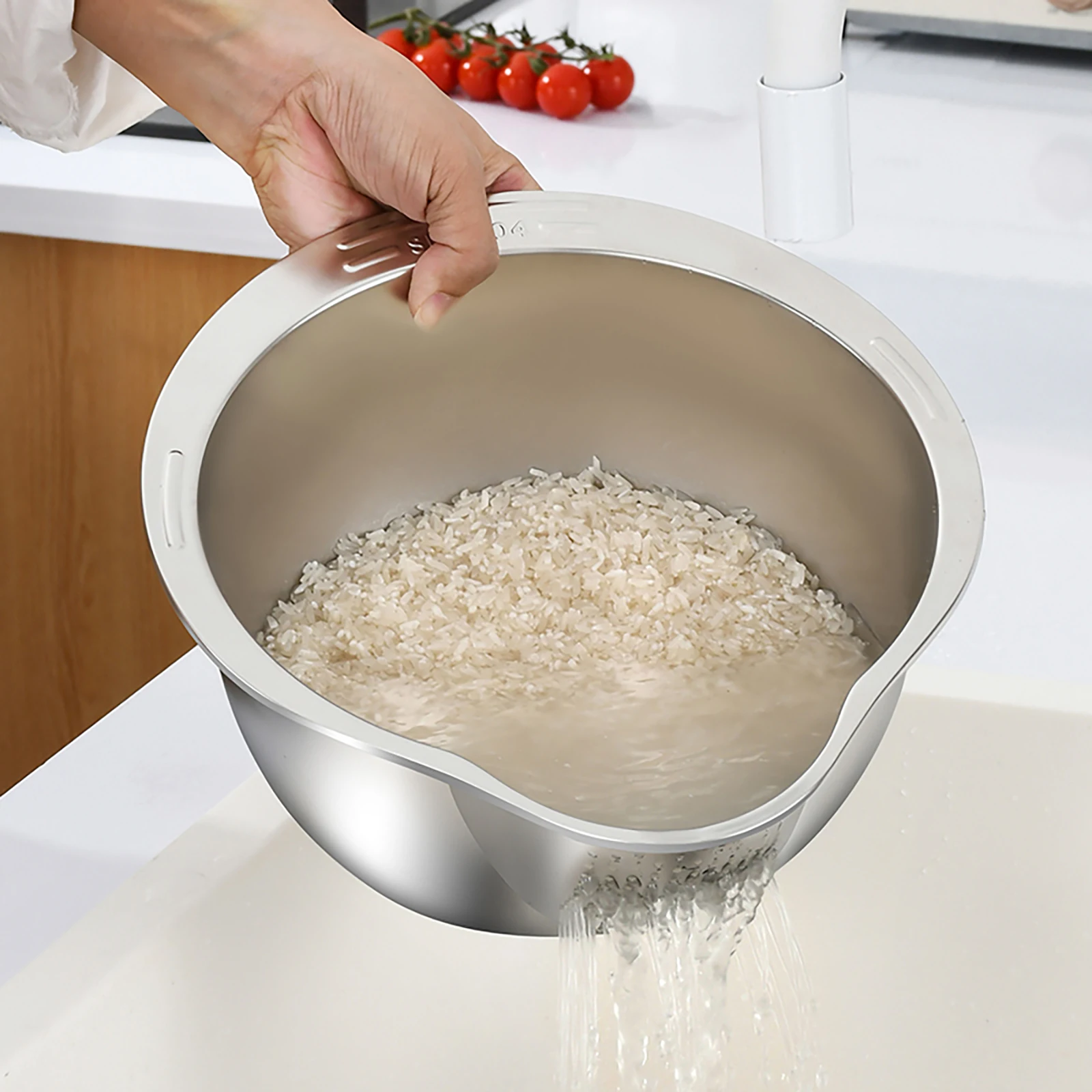 Stainless Steel Rice Sieve Rice Cleaner Strainer Rice Washing Filter Basket Fruit Vegetable Bowl Drainer Rice Strainer Tools
Stainless Steel Rice Sieve Rice Cleaner Strainer Rice Washing Filter Basket Fruit Vegetable Bowl Drainer Rice Strainer Tools