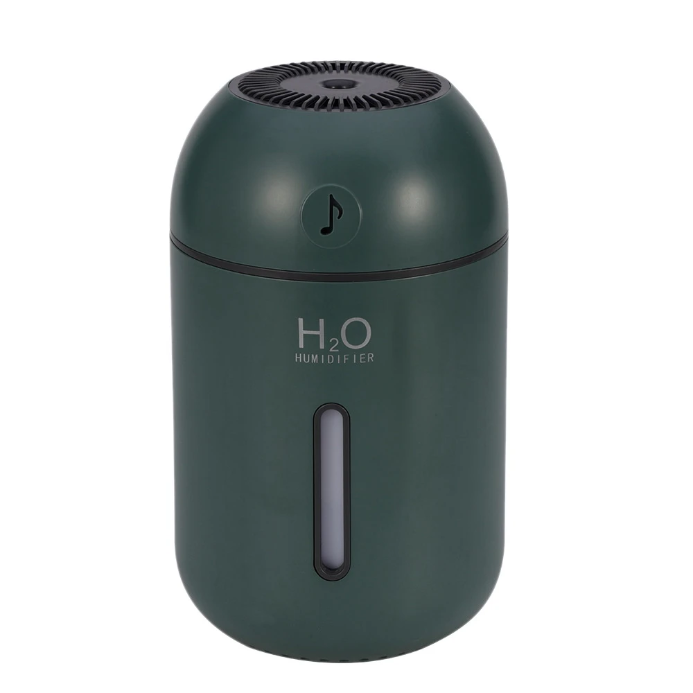 

500ML Mini Portable Air Humidifier Aroma Essential Oil Diffuser USB Mist Maker Aromatherapy Humidifiers for Home(Green)
