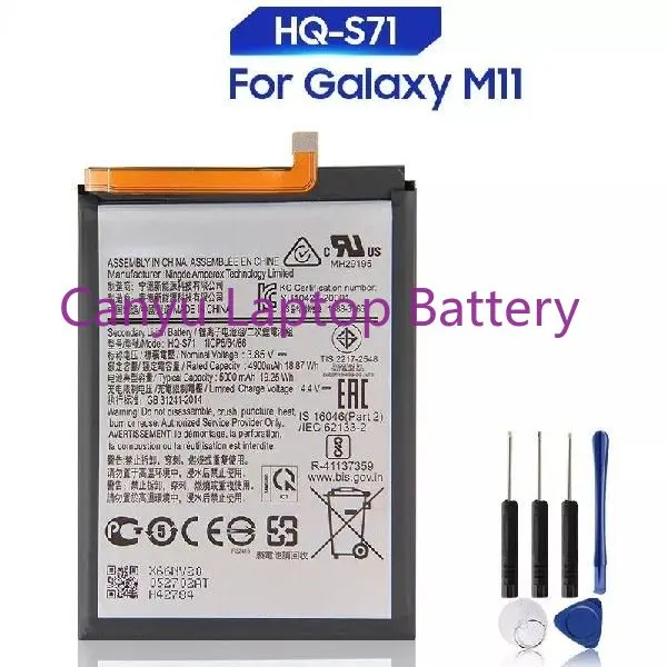

Для телефона 5000 мАч Высококачественная сменная батарея для Samsung Galaxy M11 HQ-S71