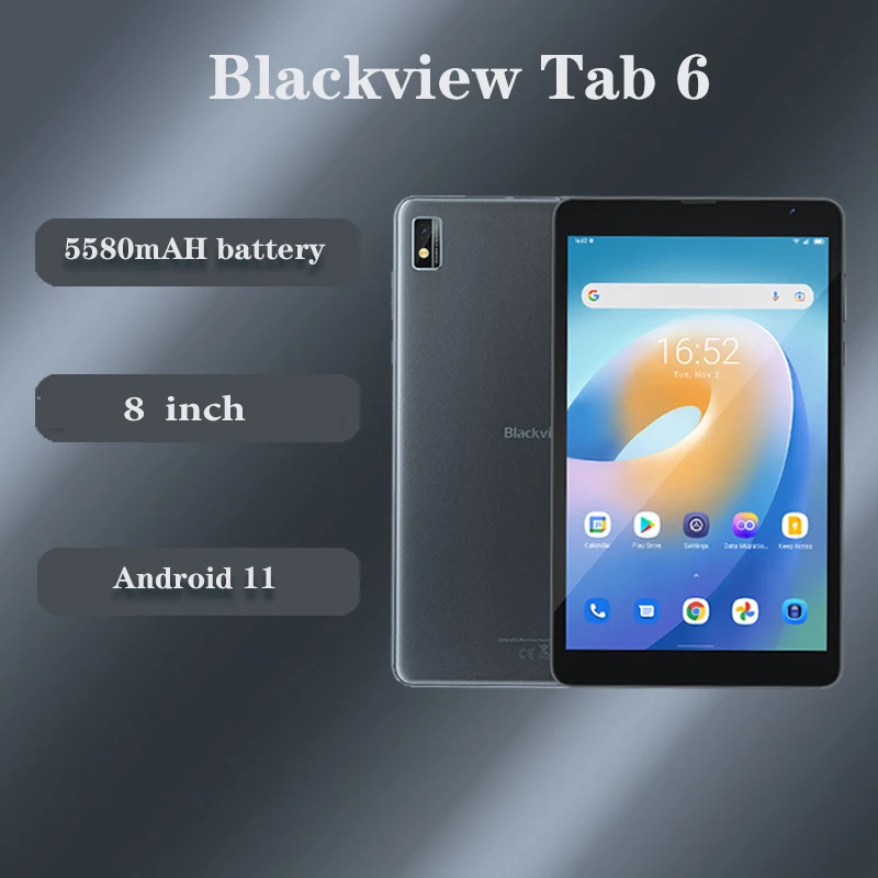 Blackview Tab 6 планшет с 8-дюймовым дисплеем ОЗУ 3 ГБ ПЗУ 32 5580 мАч Android 11 - купить по