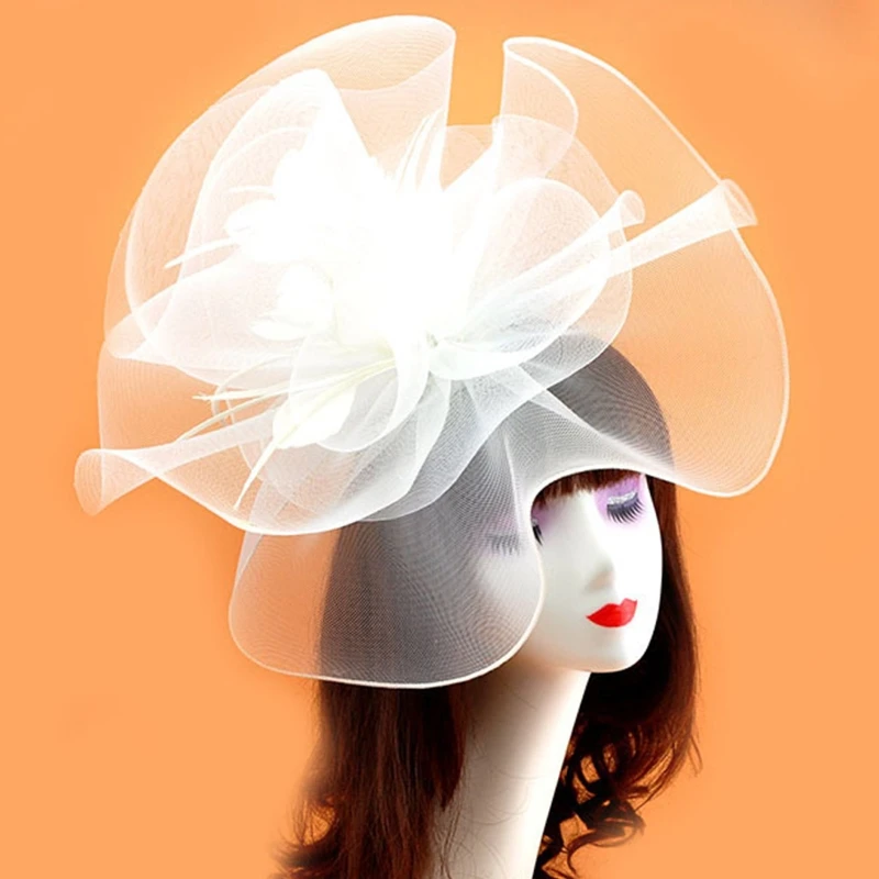 X7YC Net Mesh Hat Novelty Ruffle Fascinators Hat Mesh Feather Pillbox Hat with Hair Clip Festival Crown Tea Party Headdress
X7YC Net Mesh Hat Novelty Ruffle Fascinators Hat Mesh Feather Pillbox Hat with Hair Clip Festival Crown Tea Party Headdress