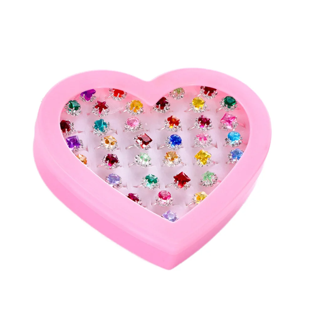 36pcs Children's Toys Rings Jewelry Box Jewelry Little Girl Jewel Rings in Box Pretend Play and Dress Rings
36pcs Children's Toys Rings Jewelry Box Jewelry Little Girl Jewel Rings in Box Pretend Play and Dress Rings
