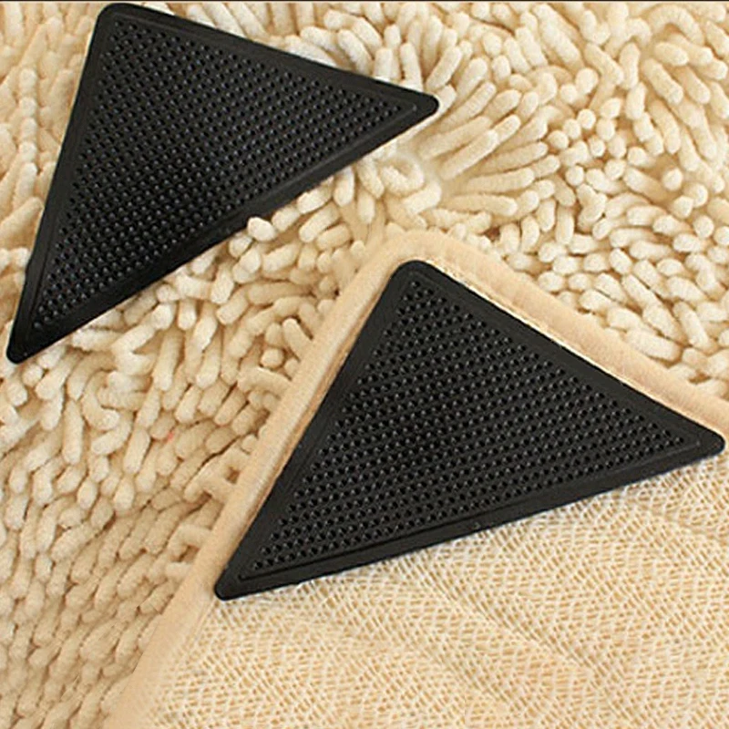 4Pcs/lot Triangle Anti-skid Rubber Mat Reusable Non Slip Patch Mat Washable Rug Tape Sticker Black Corners Pad Rug Grippers
4Pcs/lot Triangle Anti-skid Rubber Mat Reusable Non Slip Patch Mat Washable Rug Tape Sticker Black Corners Pad Rug Grippers